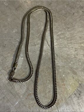 Vintage Chain Necklace - Silver Tone